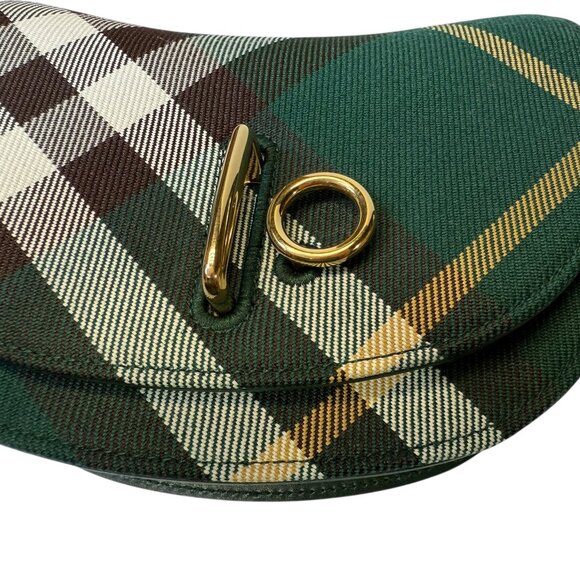 AUTHENTICATED NWT Burberry Mini Rocking Horse Jacquard Shoulder Bag - Green - Picture 4 of 10